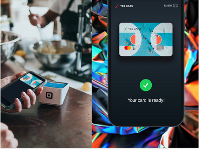 Yes Bank Credit card onboarding analytics app application bank card cedit dashboard design minimal online onstore payment screen success transaction ui ux yes young
