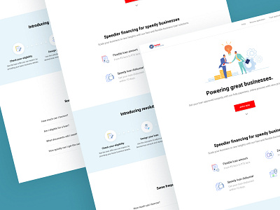 Kotak Business Loan onboarding journey app bank business design features home icon illustration landing listing loan minimal onboard page product screen typography ui ux website