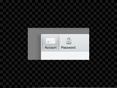 Toolbar icons id card lock