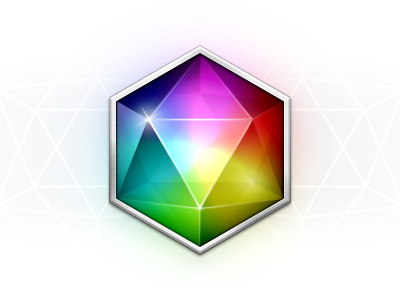 Einhorn gem icosahedron jewel rainbow