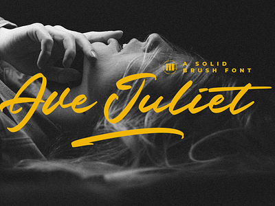 Ave Juliet | A Solid Brush Font by Colllab Studio branding brush font cursive font font hand letter lettering typography