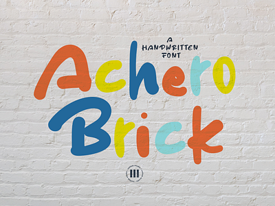 Achero Brick - A Handwritten Font