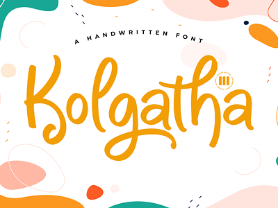 Kolgatha - A Handwritten Font beach bold font brush font canva font colllab colllab studio creative creative market design font fun font illustration logo type typeface typography ui web webfont