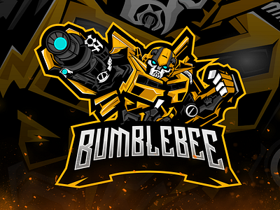 BUMBLEBEE MASCOT CHARACTER bumblebee character design esport gaming graphic design illustration logo vector