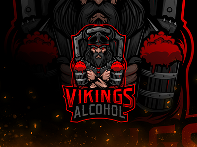 VIKING MASCOT CHARACTER branding character design esport gaming graphic design illustration logo mascot vector viking