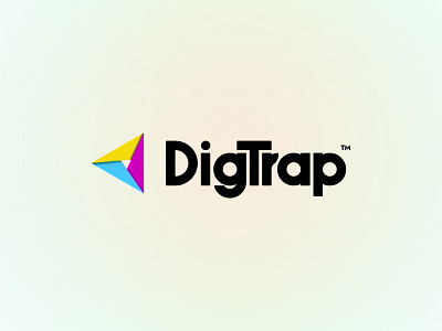 DigTrap Logo branding color d letter logo design digtrap logo graphic design logo triangle logo vector