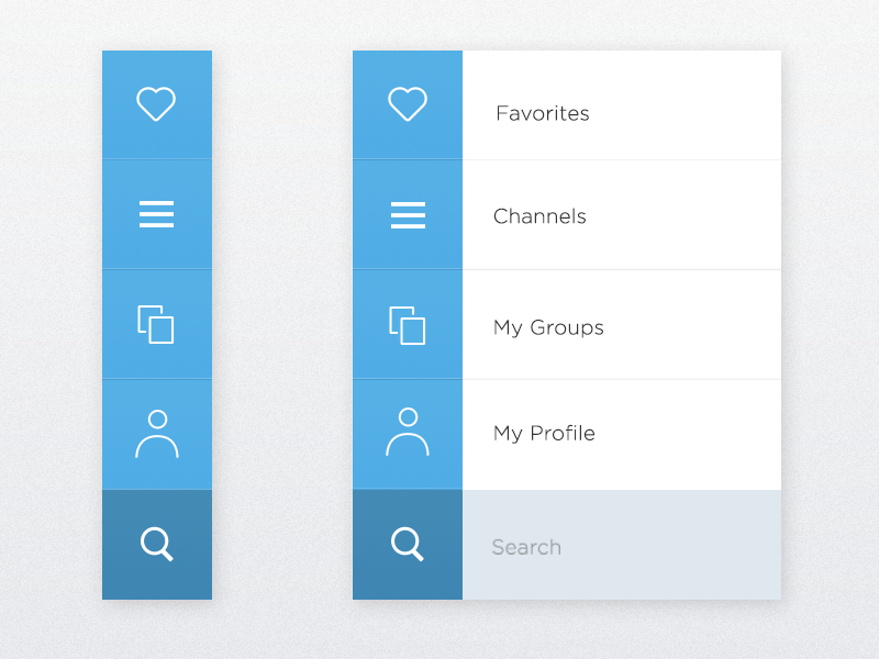 Light Nav by Josh Long on Dribbble