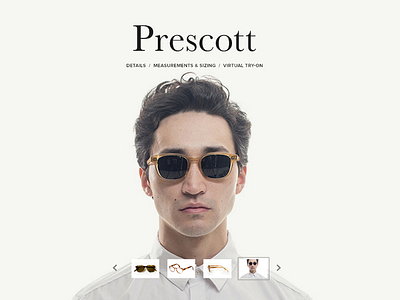 C:S Product Detail Page eyeglasses eyewear pdp product detail page typography