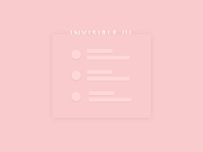 Invisible UI
