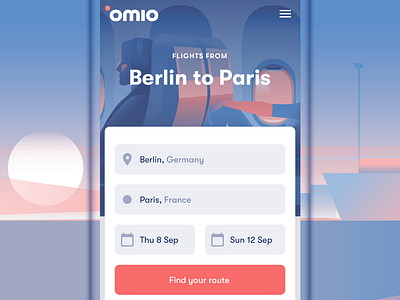Omio App app brand design brand designer branding design gradients illustration mobile app mobile app design product design travel ux ui
