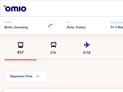 Omio Search Detail design icon design iconography logo design product product design search ui travel travel design uidesign uxdesign
