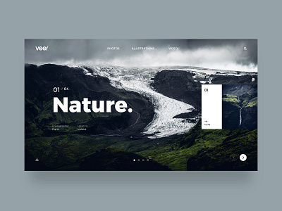 Website concept for Veer 01