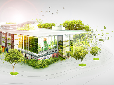 Victoria Gardens Mall Visualization art concept digital graphics illustration mall visualization