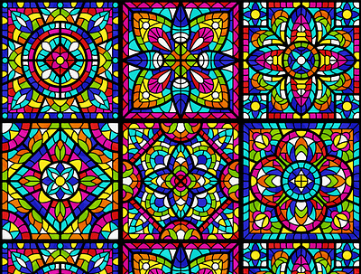 StainedWindowKaleido branding design icon illustration kaleido kaleidoscope kaleidoscope backdrop kaleidoscope background logo stained glass stainedglass typography vector