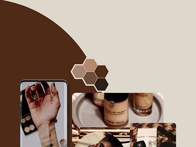 Insta Story 1 aesthetic branding branding kit collage color palette design instagram story makeup moodboard social media