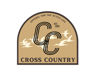 Cross Country Logo branding design graphic design logo