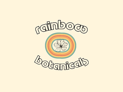 Rainbow Botanicals Logo branding design graphic design logo typography