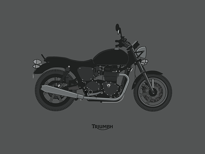 Triumph Bonneville black bonneville camera classic drawing grey illustration motorcycle triumph vector drawing