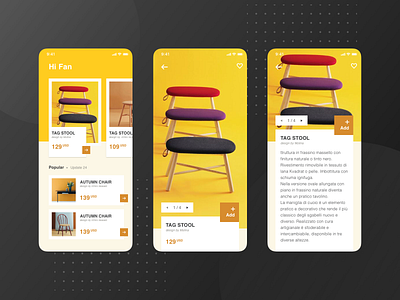 A furniture application design exercise app design ui ux design uidesign ux ui