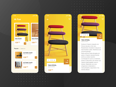 A furniture application design exercise