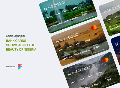 Nigerian States Card Designs cards design ui wallet