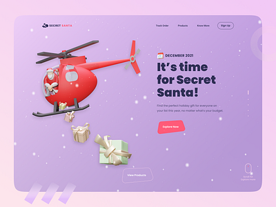 Secret Santa - Website Landing Page