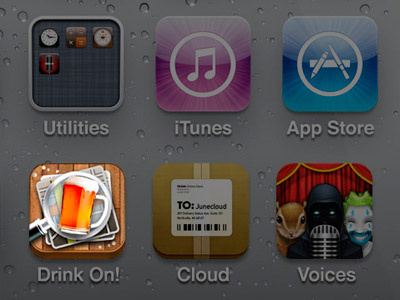 Drink On! App Icon Design alcohol icon ios mobile