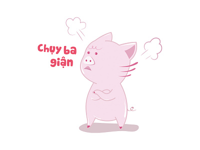 Chat Stickers chat pig sticker vietnamese