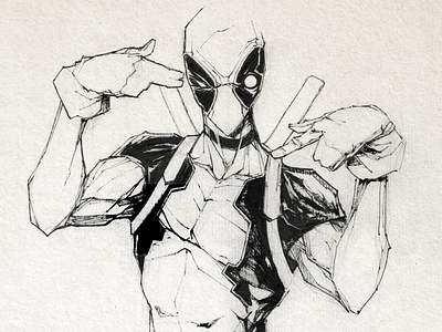 Deadpool deadpool hero ink inking marvel