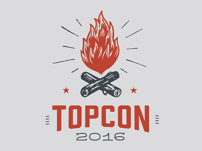 TopCon Campfire Badge badge campfire chattanooga design topcon