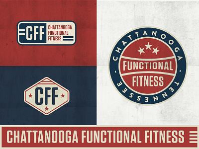 CFF badge branding chattanooga fitness identity logo