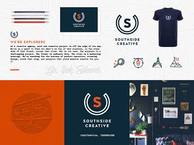 Southside Creative branding identity logo moodboard