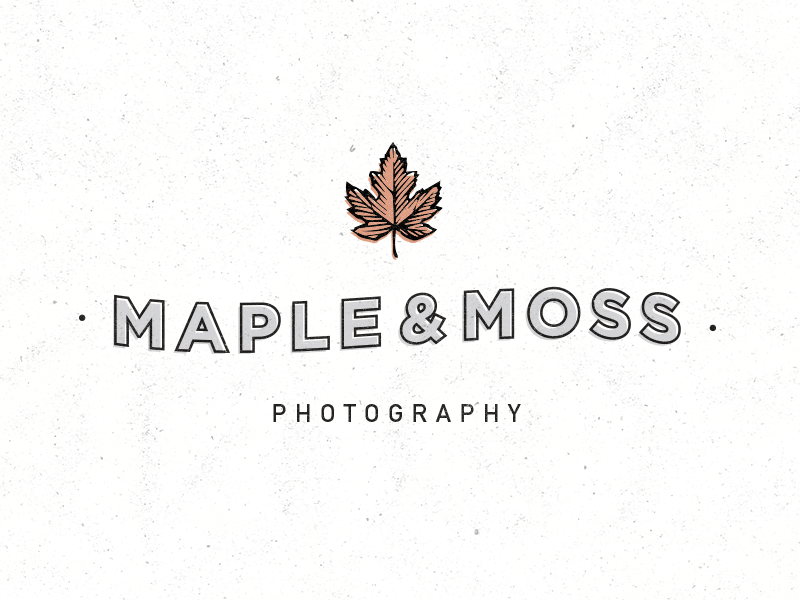 Maple&Moss branding leaf logo maple photography