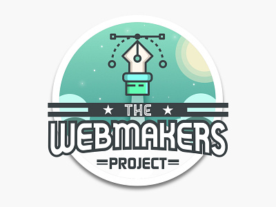 Webmakers Project Badge badge brand icon illustration logo mark vector