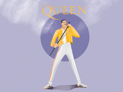 Freddie Mercury freddie illustration queen singer