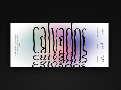 Calvados label analogue apple bottle branding brandy design drink gradient illustration label minimal typography