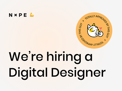We're hiring! art branding designer emoji estonia hiring illustration job ui ux uxui