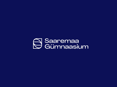 Saaremaa Gümnaasium Logo branding identitydesign logo minimal school vector