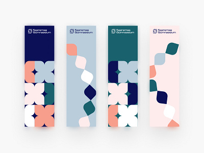 Saaremaa Gümnaasium Bookmarks bookmark brand branding clean colourful colours design illustration logo minimal print vector