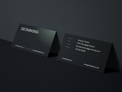 Geomining Business Cards