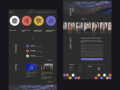 NLP Tartu Landing branding clean dark ui design illustration landing minimal typography ui ux web website