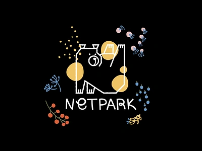 Netpark Logo Design branding design fun illustration logo minimal ui vector