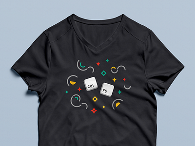 Magical keys ✨ apparel brand colours developer illustration it pattern shirt shortcut swag