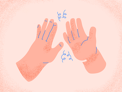 High Five 🙌 celebrate congratulations drawing hand illustration photoshop vector web