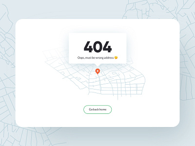 Oops, must be wrong address 404 clean design desktop illustration light map pin tooltip ui ux web website