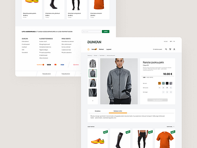 Duncan sportswear brand cart clean clothes commerce detail e commerce ecommerce minimal shop sports sportsware swag typography ui ux web