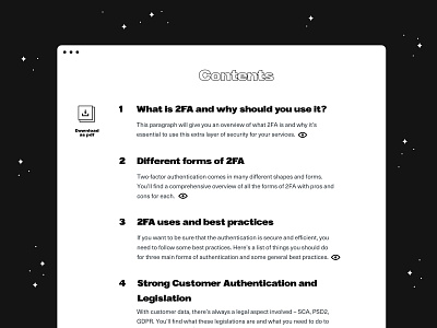 For your contentment contents design desktop list minimal summary table ui ux web