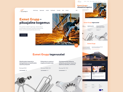 Igniting some sparks clean construction design full screen grid hero images landing metal minimal section simple steel ui ux viewport web website white whitespace