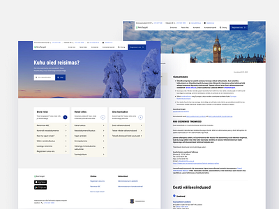 Travel Wise clean design estonia landing minimal ministry travel travelling web world