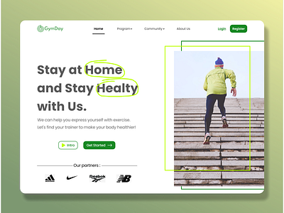 GymDay: Website design